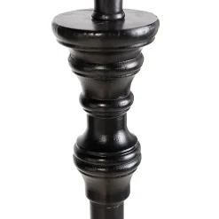 Lampadaire noir avec abat-jour granny doré - Classico