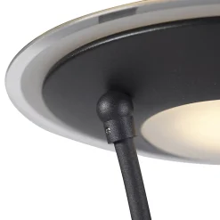 Lampadaire noir avec bras de lecture avec LED et port USB - Sevilla