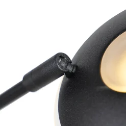 Lampadaire noir avec bras de lecture avec LED et port USB - Sevilla