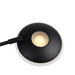 Lampadaire noir avec bras de lecture avec LED et port USB - Sevilla