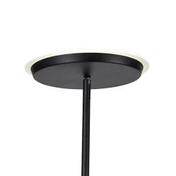 Lampadaire noir avec LED et télécommande - Bumu