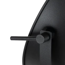 Lampadaire noir avec or 35 cm réglable - Magnax