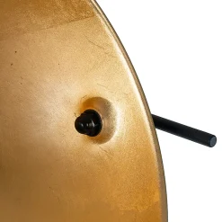 Lampadaire noir avec or 35 cm réglable - Magnax