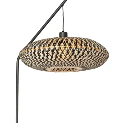 Lampadaire oriental en bambou noir - Ostrava