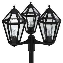 Lampadaire Radley E27 IP44 GoodHome noir