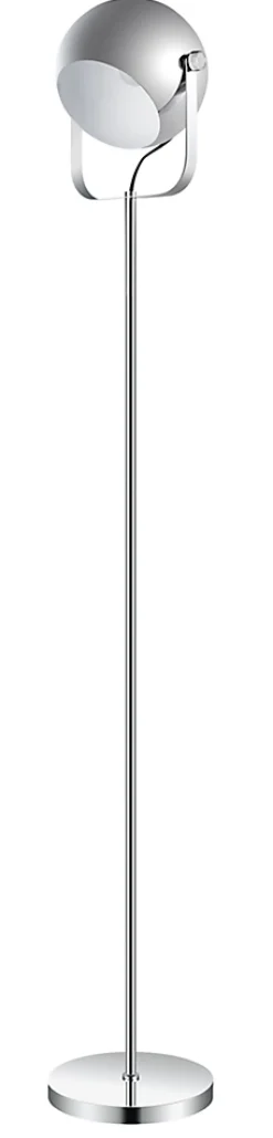 Lampadaire Roccheta GoodHome E27 argent brillant