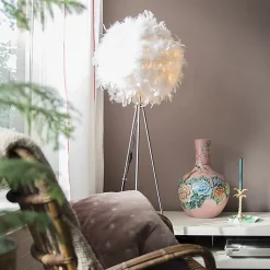 Lampadaire romantique blanc - Feather