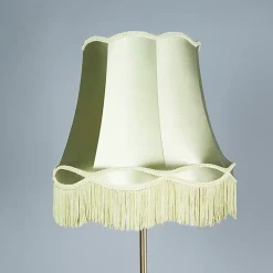Lampadaire rétro en laiton avec abat-jour Granny vert 45 cm - Kaso
