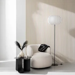 Lampadaire salon lanterne (50x50x173 cm - Blanc)