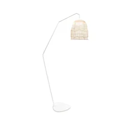 Lampadaire Santorini IP54 9W 900lm blanc l.52,3 x H.165 cm