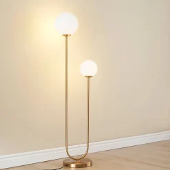 Lampadaire scandinave double éclairage - Ciarella