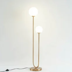 Lampadaire scandinave double éclairage - Ciarella
