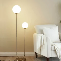 Lampadaire scandinave double éclairage - Ciarella