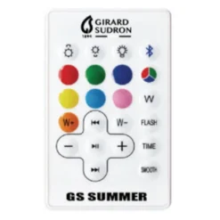 Lampadaire solaire bluetooth éclairant RGBW - Girard Sudron - Summer