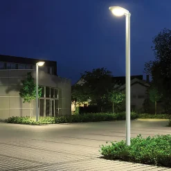 Lampadaire solaire LED 3000lm crépuscule+pir+télécommande