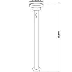 Lampadaire solaire LED NORA piquet de terre exterieur metal plastique noir LED integree luminaire moderne jardin