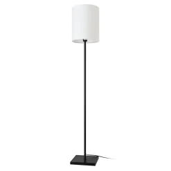 Lampadaire Solna E27 hauteur 158 cm noir blanc lux.pro