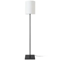 Lampadaire Solna E27 hauteur 158 cm noir blanc lux.pro