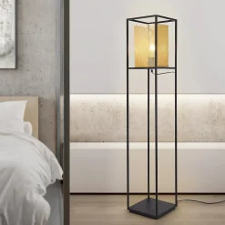 Lampadaire Southport 123 x 22 x 22 cm noir or lux.pro