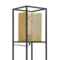 Lampadaire Southport 123 x 22 x 22 cm noir or lux.pro