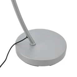 Lampadaire Stafford métal 159 x 75 x 35 cm gris lux.pro