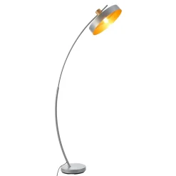 Lampadaire Stafford métal 159 x 75 x 35 cm gris lux.pro