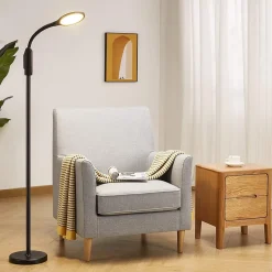 Lampadaire Sur Pied LED 10W, Contrôle Tactile noir