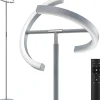 Lampadaire sur Pied Salon Moderne avec Télécommande 1300LM 20W Blanc Chaud