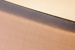 Lampadaire Tessa E27 max. 60W Crème Acier brossé Métal Tissus