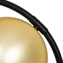 Lampadaire Toroba E27 IP20 or et noir L.28 x l..32.5cm