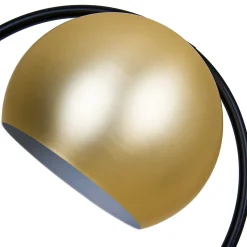 Lampadaire Toroba E27 IP20 or et noir L.28 x l..32.5cm