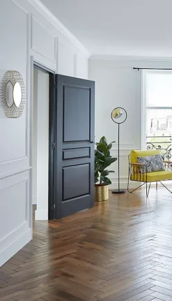 Lampadaire Toroba E27 IP20 or et noir L.28 x l..32.5cm