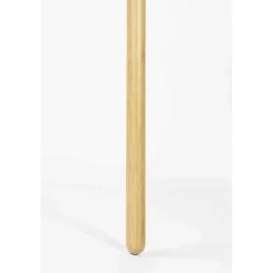 Lampadaire trépied abat-jour lin Fan Bamboo