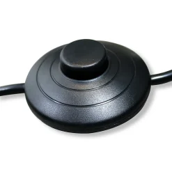 Lampadaire trépied E27 150cm X 60cm Abat-jour noir lux.pro