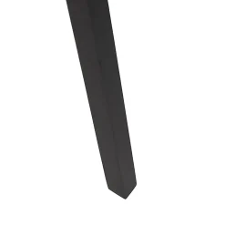Lampadaire trépied en bois noir avec abat-jour noir 50 cm - Puros