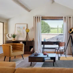 Lampadaire trépied Lahti noir & doré - métal H162 cm - Atmosphera