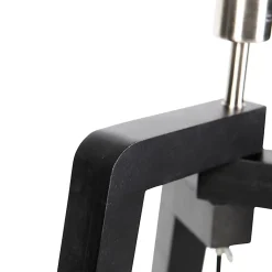 Lampadaire trépied noir avec abat-jour vert et or 50 cm - Puros