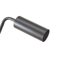 Lampadaire Vatka GU10 métal noir / marbre blanc lux.pro