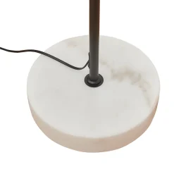 Lampadaire Vatka GU10 métal noir / marbre blanc lux.pro