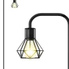 Lampadaire Vintage avec Douille E27 noir