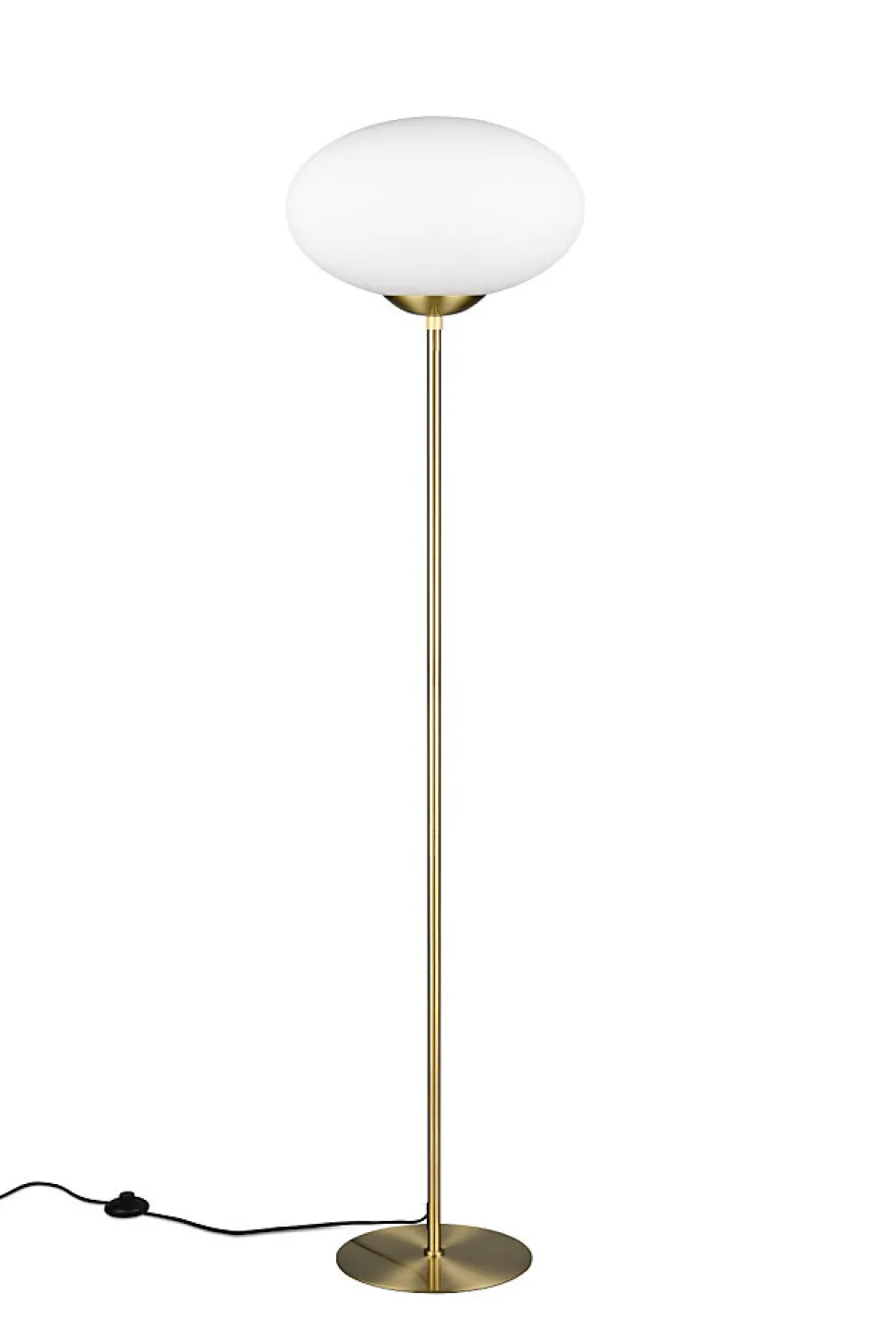 Lampadaire vintage verre et métal Fomento