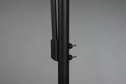 Lampadaire 1xE27 + 1xE14, max. 60W & 40W, Organza Fumé - Trio - Burton