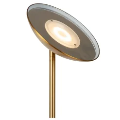 Lampadaire ZENITH en métal avec LED intégré - Or Mat / Laiton - Lucide