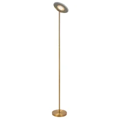 Lampadaire ZENITH en métal avec LED intégré - Or Mat / Laiton - Lucide