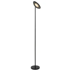 Lampadaire ZENITH en métal avec LED intégré - Noir - Lucide