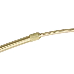 Lampe à arc en laiton avec base en marbre blanc réglable - XXL