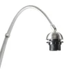 Lampe à arc moderne en acier réglable sans abat-jour