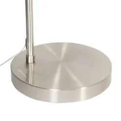 Lampe à arc moderne en acier réglable sans abat-jour