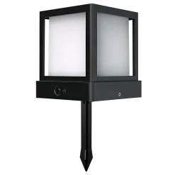 Lampe à colonne/à poser solaire 20w 1000lm 4000K avec sensor NOIR