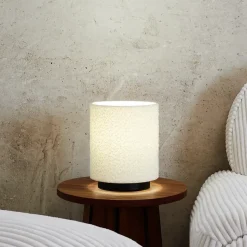 Lampe - Home Deco Factory - Abat-jour Bouclette - Blanc